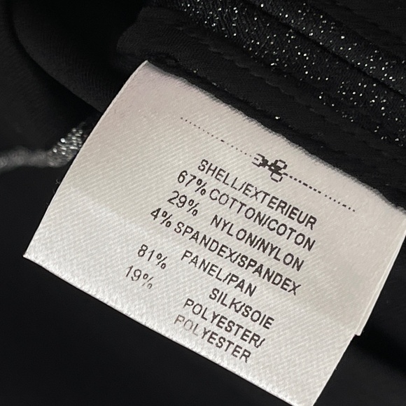 Ports 1961 Sz 10 Woman's Black Silver Metallic Silk Sheath Career Cocktail Dress - Picture 8 of 9